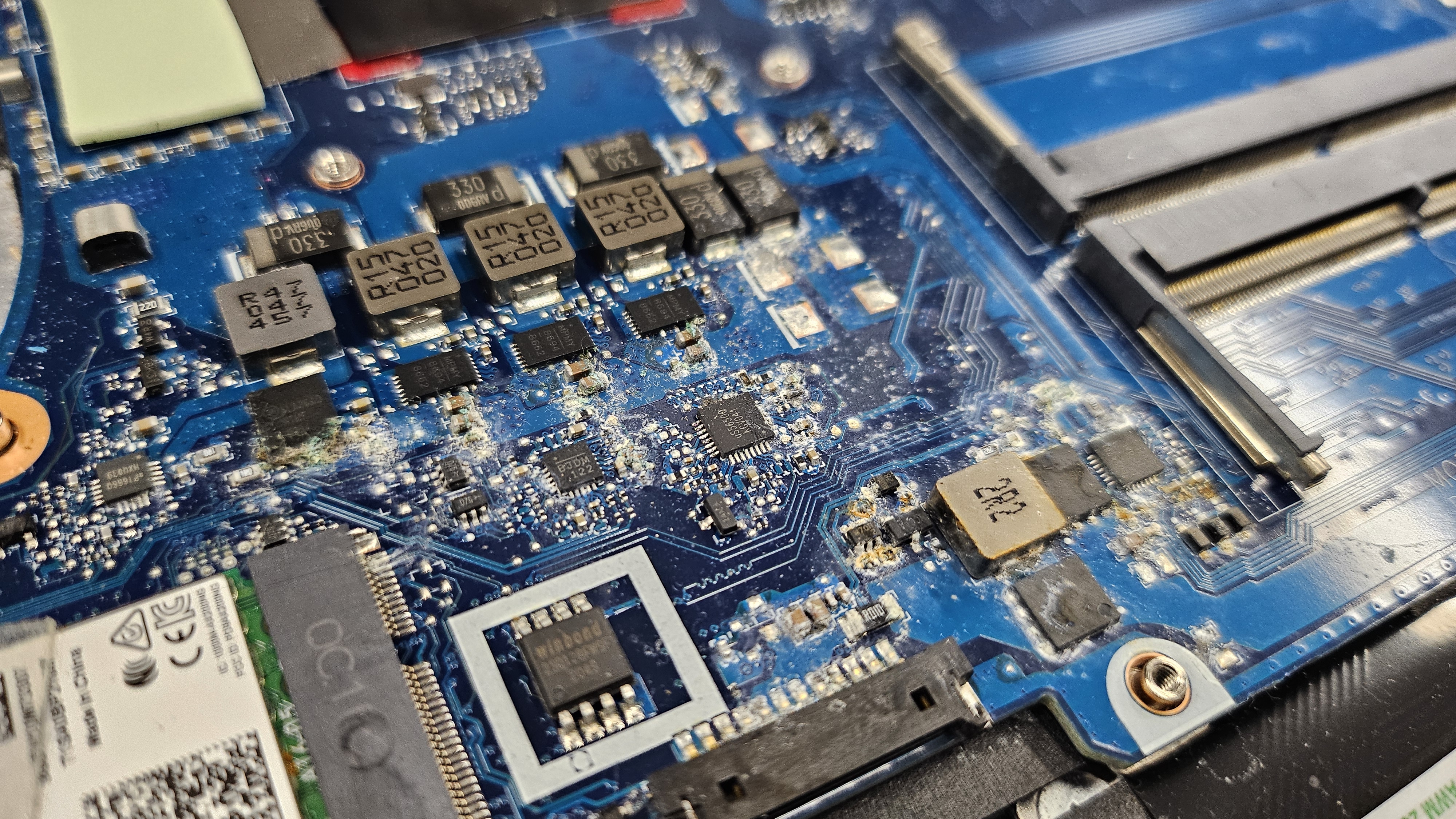 Motherboard close-up